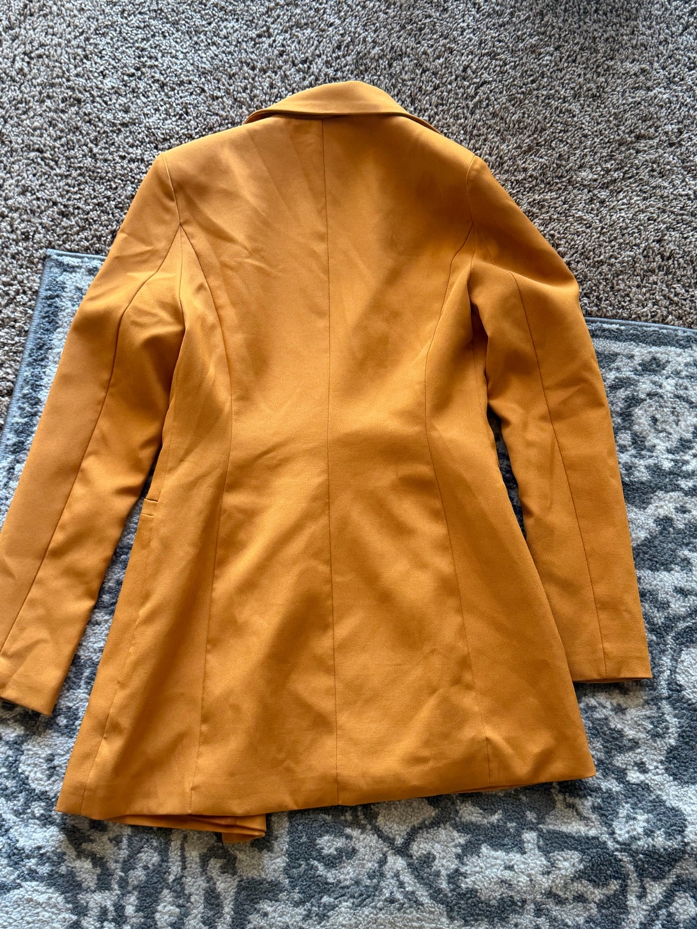 PrettyLittleThing Mustard Yellow Tailored Blazer